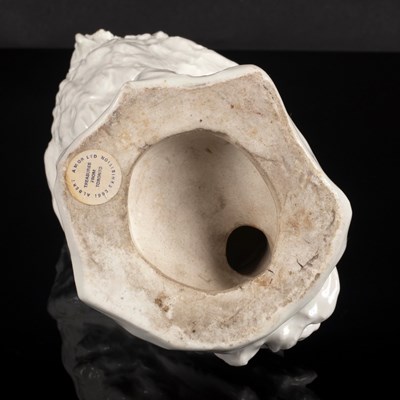 Lot 860 - A Chelsea white model of an owl,...