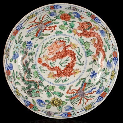 Lot 865 - A Worcester saucer dish, circa 1775, after a...