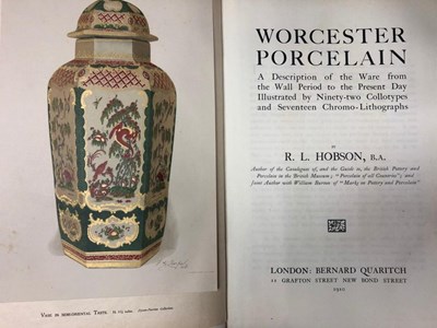 Lot 878 - Hobson (R L) Worcester Porcelain: A...