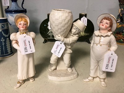 Lot 923 - A pair of Royal Worcester Kate Greenaway...