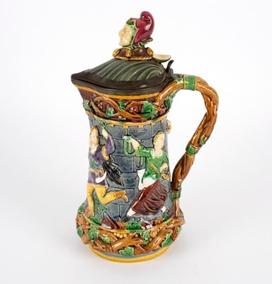 Lot 925 - A Minton majolica tower jug, circa 1880,...