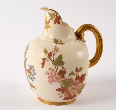 Lot 947 - A Royal Worcester blush ivory jug, 1094,...