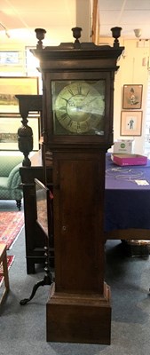 Lot 1024 - An oak cased longcase clock, Thackwell,...