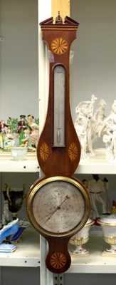 Lot 1026 - Two 19th Century mahogany and inlaid wheel...