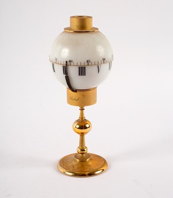 Lot 1028 - An Imhof night clock, fitted an eight-day...