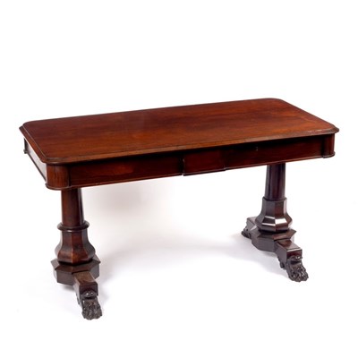 Lot 1079 - A Regency rosewood centre table, the rounded...