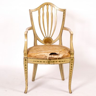 Lot 1095 - A late 18th Century Hepplewhite style chair...