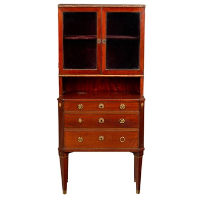 Lot 1100 - A 19th Century Italian mahogany cabinet, brass...