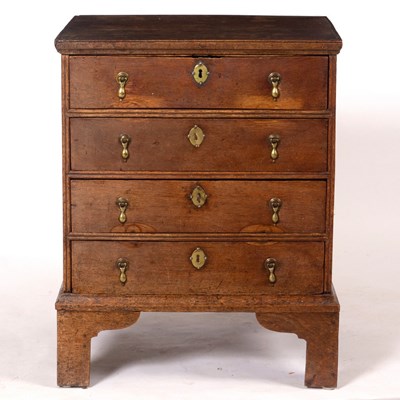 Lot 1102 - A late 17th Century style oak chest fitted...