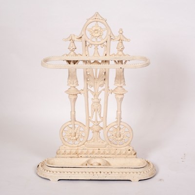 Lot 1117 - A cast iron umbrella stand, 76cm high