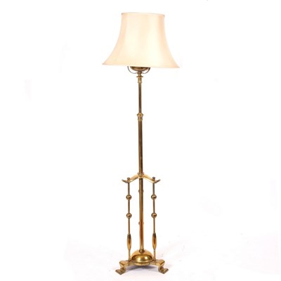 Lot 1123 - An early 20th Century brass telescopic...