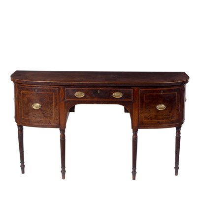 Lot 1125 - A Regency mahogany breakfront sideboard,...