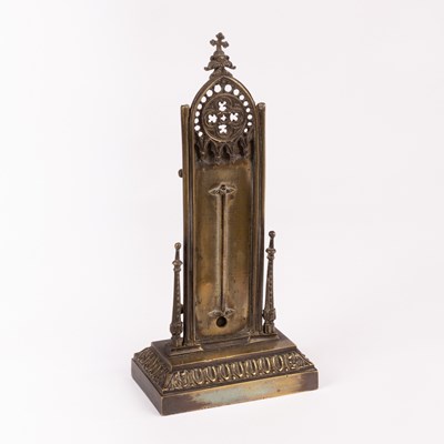 Lot 35 - A Gothic Revival thermometer holder, impressed...