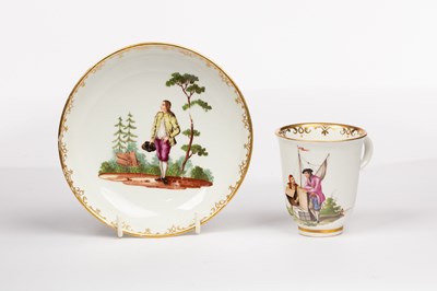 Lot 41 - A Vienna coffee cup and saucer, circa 1760,...