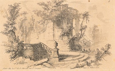 Lot 74 - 18th Century French School/Garden Landscape...