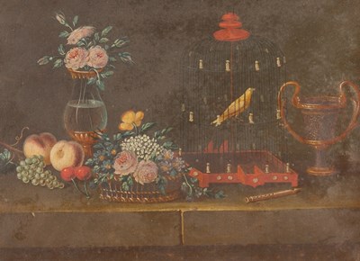 Lot 105 - French School, 19th Century/Still Lifes of...