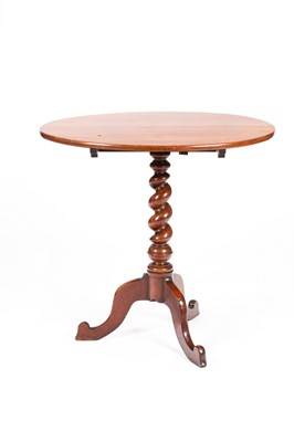 Lot 145 - A Victorian mahogany oval table on a spiral...