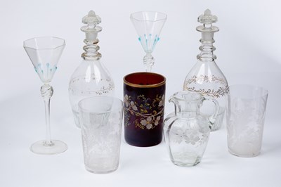 Lot 172 - A quantity of glassware comprising a pair of...