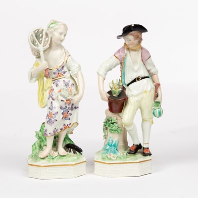 Lot 209 - Two Derby figures emblematic of Water and...