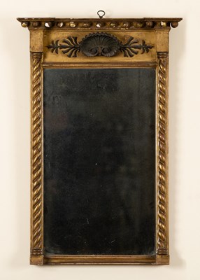 Lot 255 - A Regency overmantel mirror with ball studded...