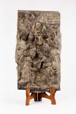 Lot 277 - A 15th Century stone carving, the Adoration of...