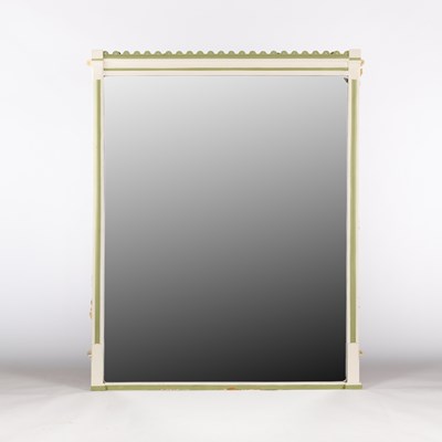 Lot 289 - A late 19th Century overmantel mirror, now...