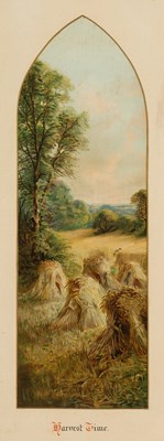 Lot 296 - 19th Century/Harvest Time/print, 52cm x 17.5cm