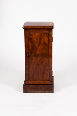 Lot 364 - A late Victorian mahogany pedestal cupboard...