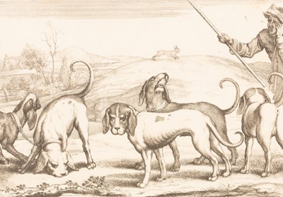 Lot 389 - Wencelaus Hollar (Czech 1607-1677)/Hunting...