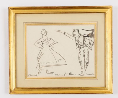 Lot 427 - Dame Laura Knight RA RWS (1877-1970)/Tamara...