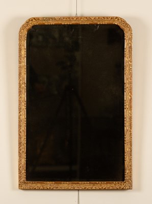 Lot 510 - A George I style gilt gesso wall mirror with...