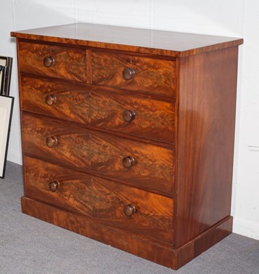 Lot 529 - A Victorian mahogany chest of two short over...