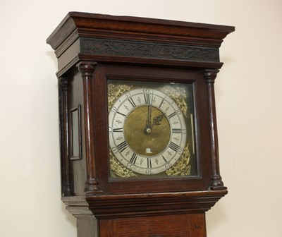 Lot 546 - An early 18th Century oak 30-hour longcase...