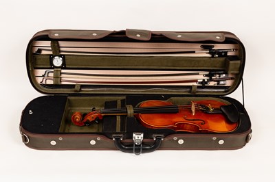 Lot 568 - A violin by Franz Sandner, dated 2004, in a...