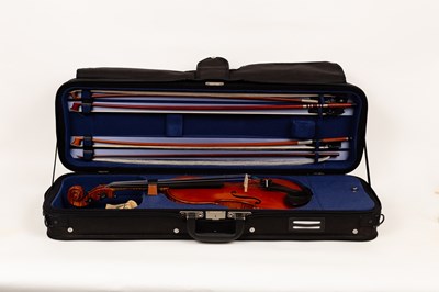 Lot 569 - A violin by Sandu Stroe, dated 2011, in a...