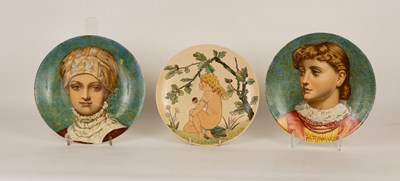 Lot 589 - Two Minton portrait plates, painted by J...