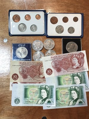 Lot 617 - Sundry coins and banknotes