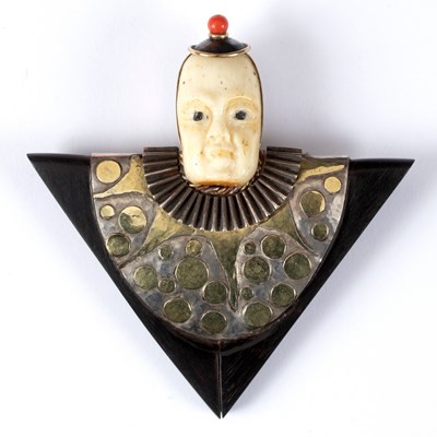 Lot 678 - Mario Ballerino, Guerriero, a mixed media...