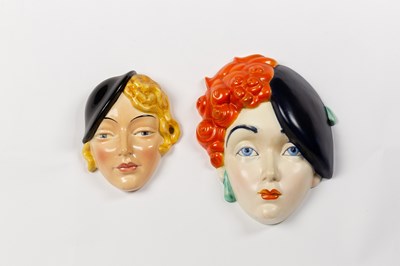 Lot 721 - Beswick Ware, An Art Deco style wall mask,...