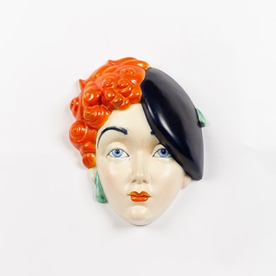 Lot 721 - Beswick Ware, An Art Deco style wall mask,...
