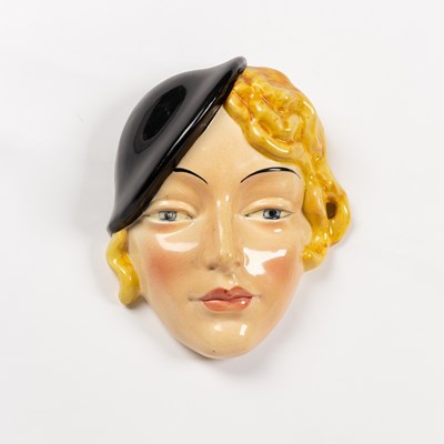 Lot 721 - Beswick Ware, An Art Deco style wall mask,...