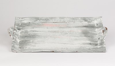 Lot 749 - Pat Fuller (Contemporary), a white glazed tray...