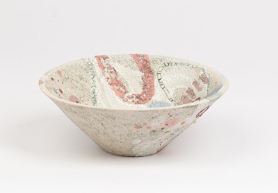 Lot 756 - Sylvia Holmes, a stoneware bowl with vitreous...