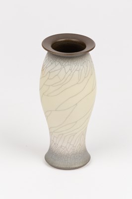 Lot 777 - David White (1934-2011), a white crackle glaze...