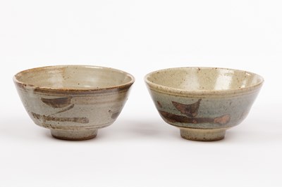 Lot 799 - Two Leach Pottery stoneware footed bowls, Z...