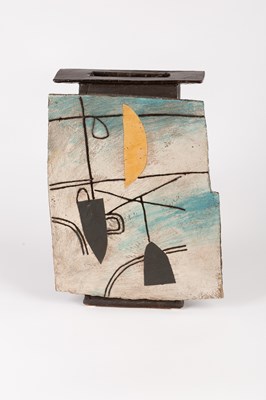 Lot 814 - John Maltby (1936-2020)/A stoneware slab vase,...