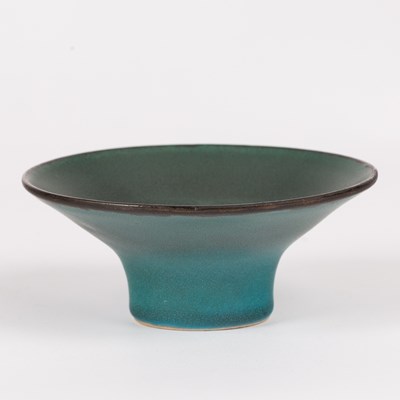 Lot 822 - Abdo Nagi (1941-2001) a footed porcelain bowl...