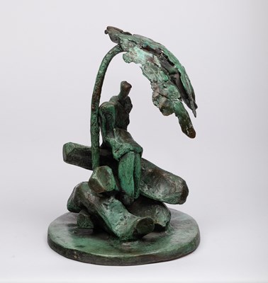 Lot 835 - John Coen (born 1941)/Figure Seated Beneath a...