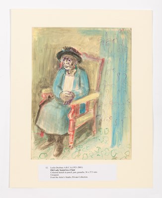 Lot 892 - Leslie Duxbury (1921-2001)/Old Lady Sitting on...