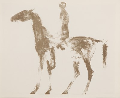 Lot 907 - Elisabeth Frink RA (1930-1993)/Horse and Rider,...